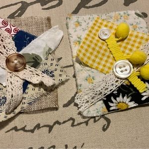 2 Clusters / Slow Stitch  Snippets / Junk Journal Ephemera